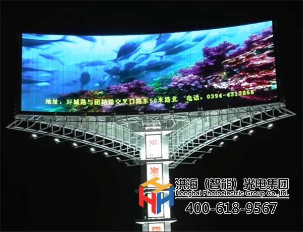 传统三面翻广告牌升级LED两面翻新样式展示