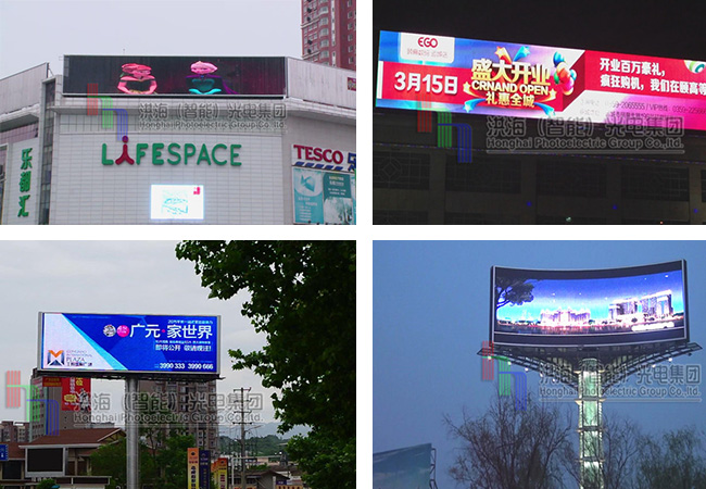 传统三面翻广告牌与LED显示屏相结合