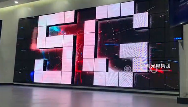 波浪屏_几种不同形式的“波浪屏”欣赏-洪海智造波浪屏杭州5G案例