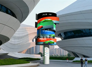 多层旋转屏 三层旋转屏 多层LED旋转屏 洪海多层旋转屏