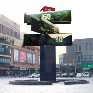 开合翼展屏(KH-01)|翼展屏|多功能翼展屏|企业精神堡垒