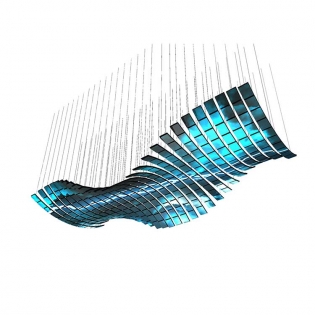 大波浪漂浮天幕|悬浮天幕|5D天幕