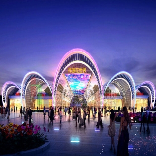 户外LED平直天幕显示屏