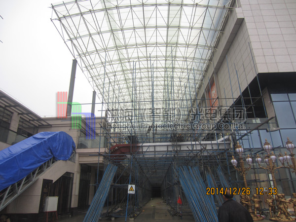 广东云浮led天幕钢构现场