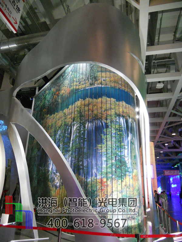 上海世博会六面翻展示牌