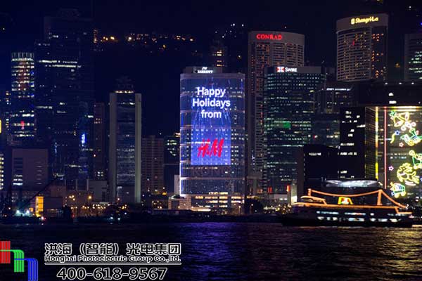 LED光电幕墙，让您的建筑动起来！洪海LED动感天幕