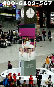 LED三棱旋转魔方柱显示屏优势