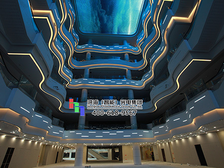 山东齐鲁园广场LED天幕屏