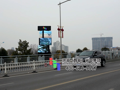 盐城LED旋转魔方屏现场图