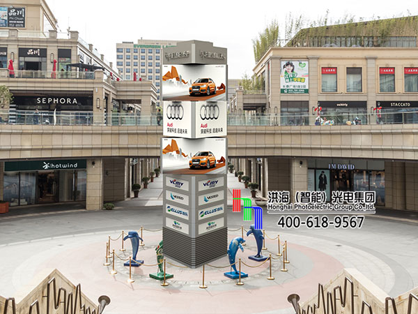 洪海商业广场LED精神堡垒导视牌