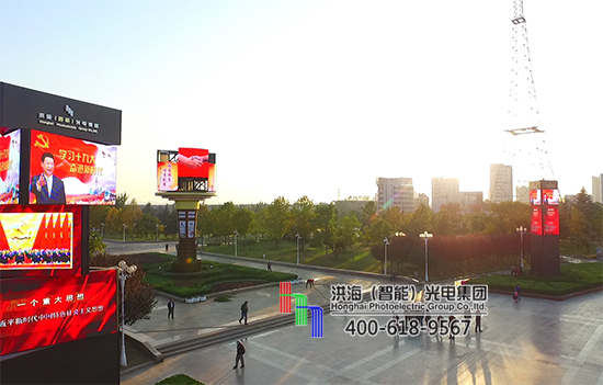 LED旋转圆柱屏扮靓枣庄—开创智能景观展示新征途