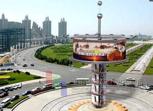 旋转塔户外广告牌